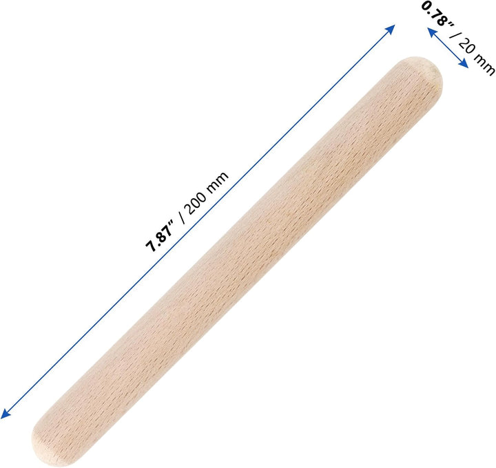 CHUIFAI 24 Stück 20cm Klanghölzer Rhythmusstöcke Set, 2cm Klangholz Instrument, Holz Klangstäbe für
