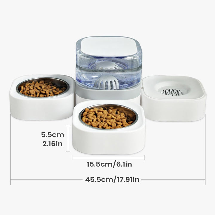Futter- Und Wasserspender Für Hunde – Automatischer Wasser- Und Futterspend | Tierfutter- und Wasser