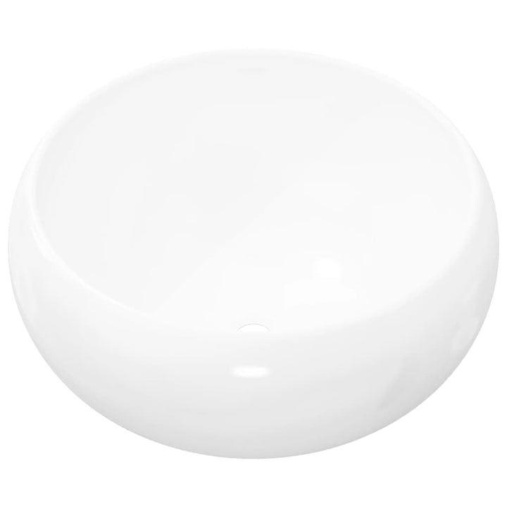 vidaXL Waschbecken Keramik Weiss 40x15cm Waschtisch Waschplatz Waschschale, Weiss