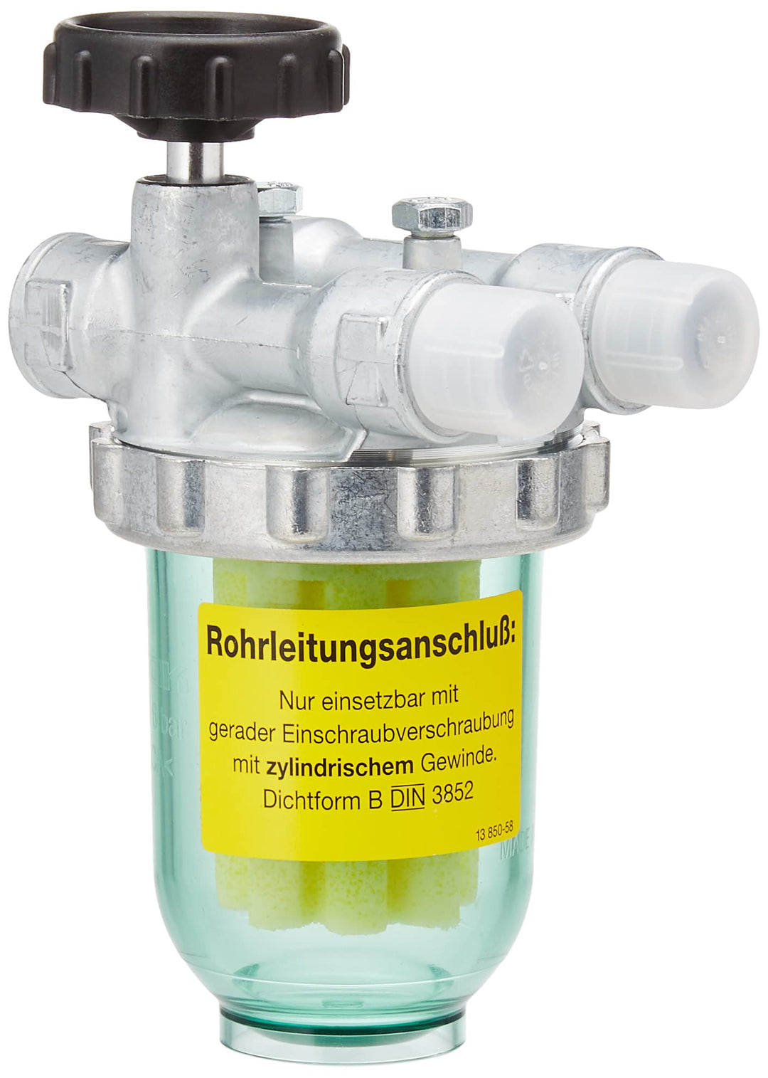 Sanitop-Wingenroth Heizöl AV-Zweistrangfilter PN6 - PN10, 1 Stück, 3/8 Zoll x 8/10 mm, 27326 8 Zweis