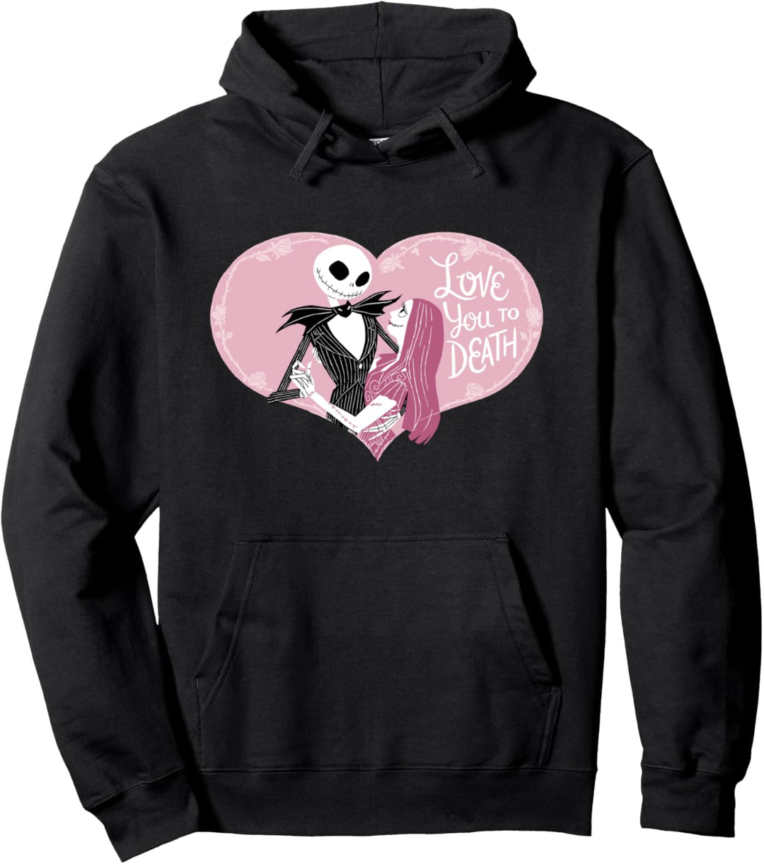 The Nightmare Before Christmas Valentine, Love You To Death Pullover Hoodie