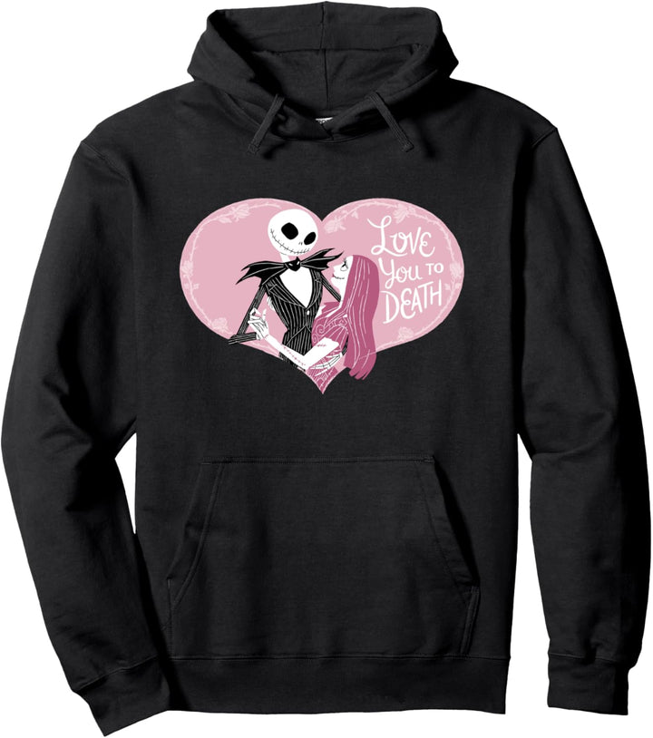 The Nightmare Before Christmas Valentine, Love You To Death Pullover Hoodie