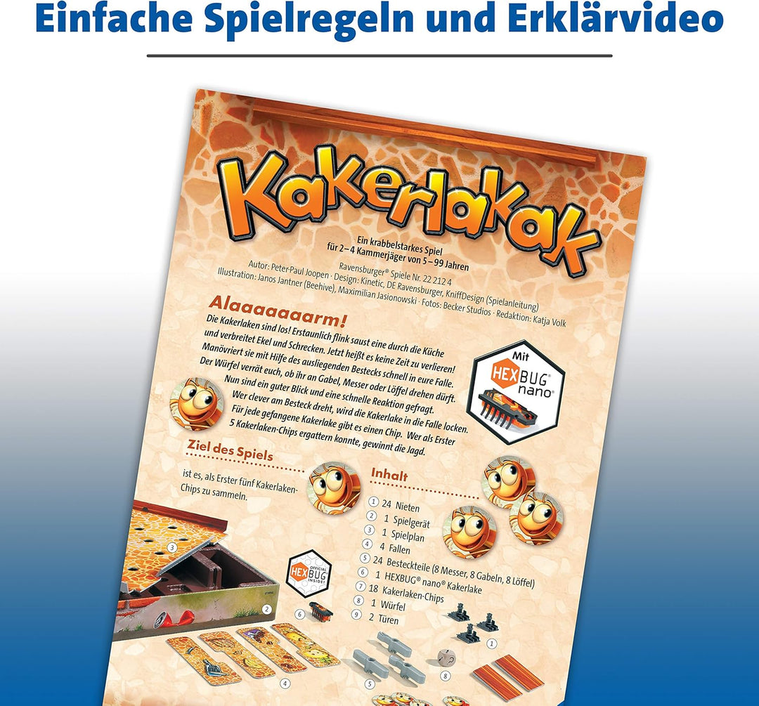 Ravensburger Schnappt Hubi, Gesellschafts- und Familienspiel, für Kinder und Erwachsene & Kinderspie