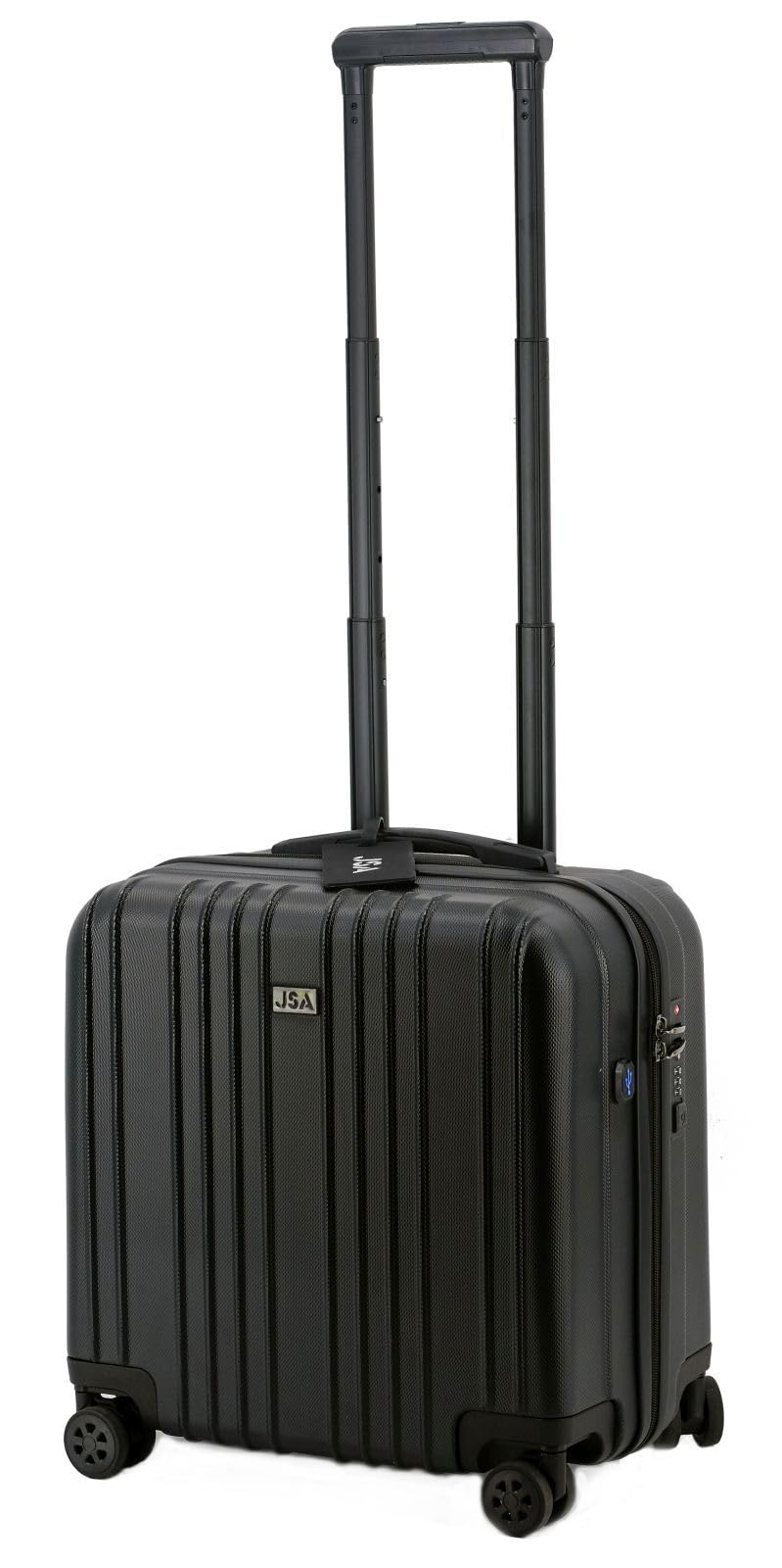 JSA 45554 Trolley-Koffer ABS, 2 in 1 Reisetrolley, Rollkoffer aus ABS Kunststoff, Reisekoffer mit do