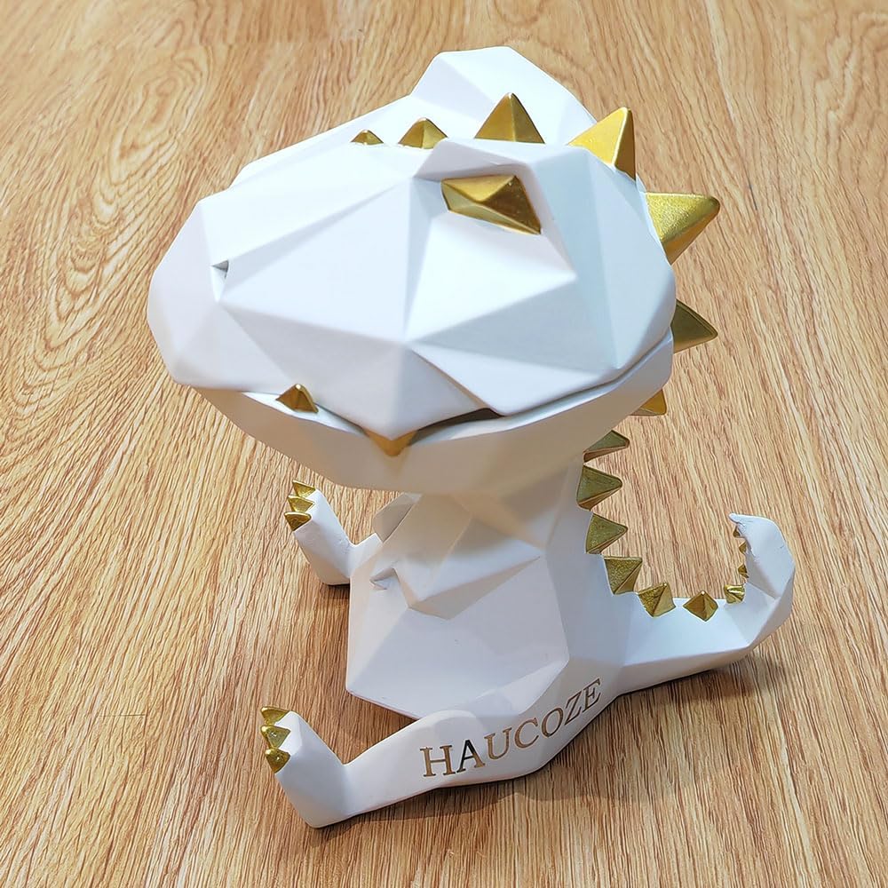 Amoy-Art Keksdose Vorratsdosen Dinosaurier Skulptur Arts Modern Figur Dekor Tier Statue Geschenk Pol
