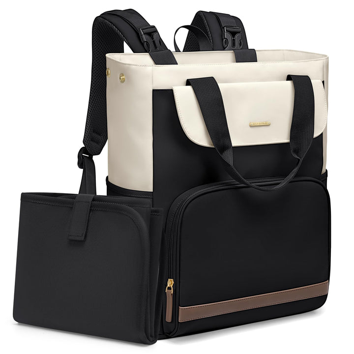 GOLF SUPAGS 25L Baby Wickelrucksack mit Tragbarer Wickelauflage und Kinderwagengurte, Lsoliertes Lun