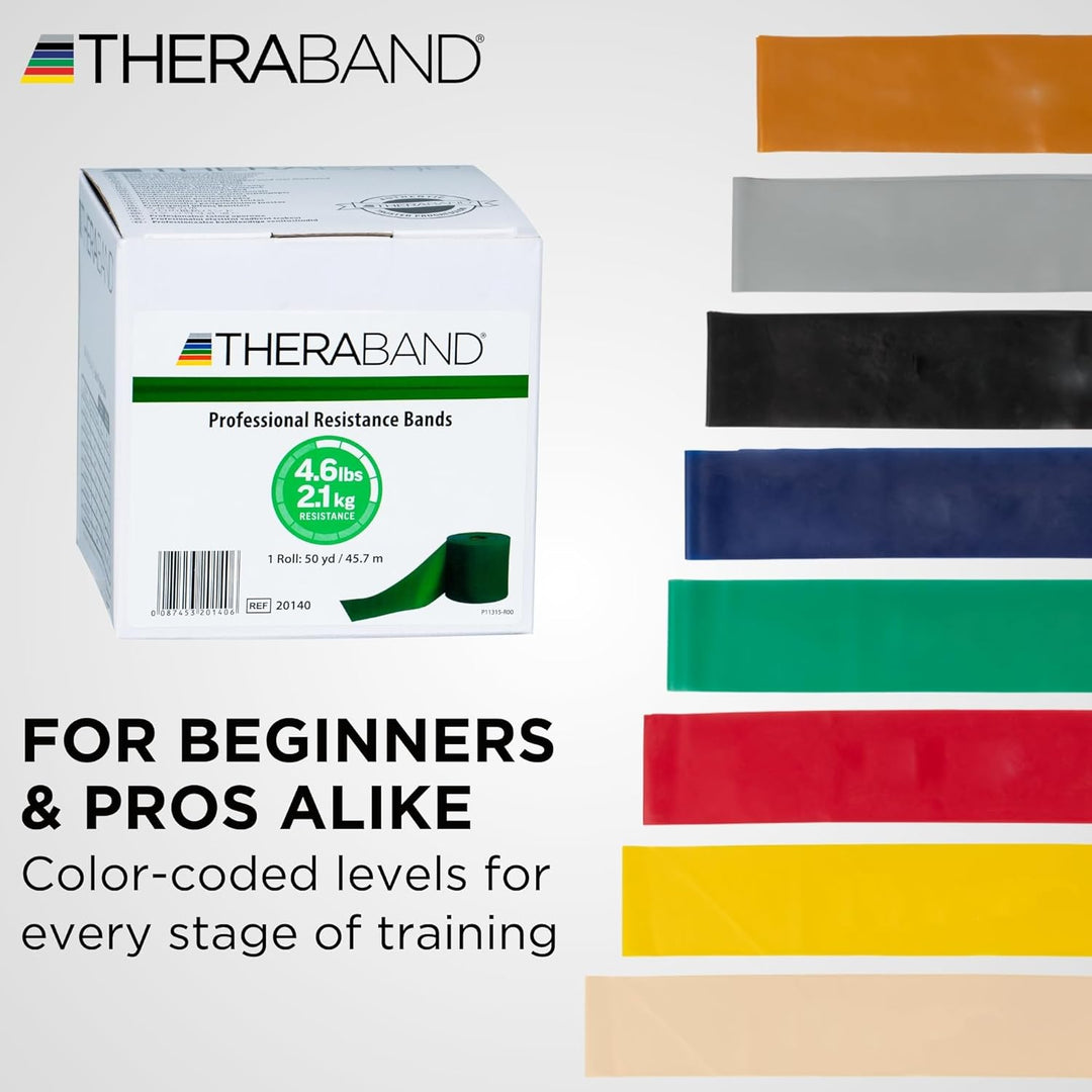 Cando Thera-Band Exercise Band-50 Yard Roll grün 1 Stück (1er Pack), grün 1 Stück (1er Pack)