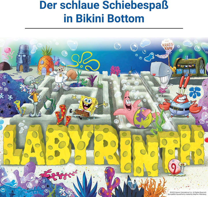 Ravensburger Spiele 25090 - Spongebob Schwammkopf Labyrinth - Der Spieleklassiker im Look der Serie