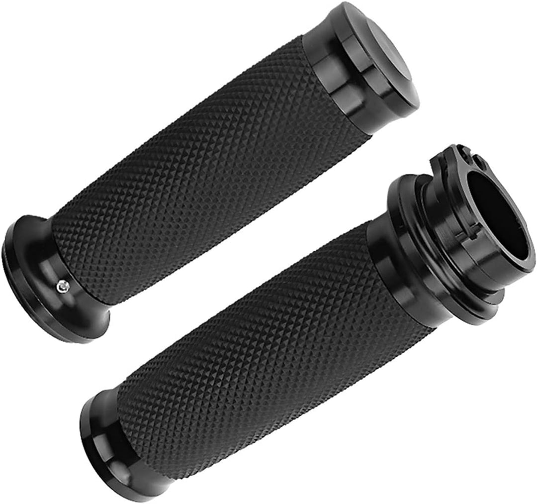 Gorgeri Motorrad Lenkergriffe, 1 Paar Universal Motorrad 25mm Handgriff Aluminium + Gummi Anti-Rutsc