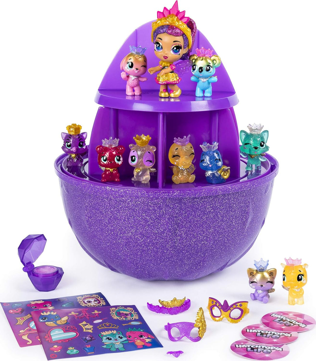 Hatchimals CollEGGtibles Mega - Geheimüberraschung mit 10 exklusiven 1 Pixies Royal