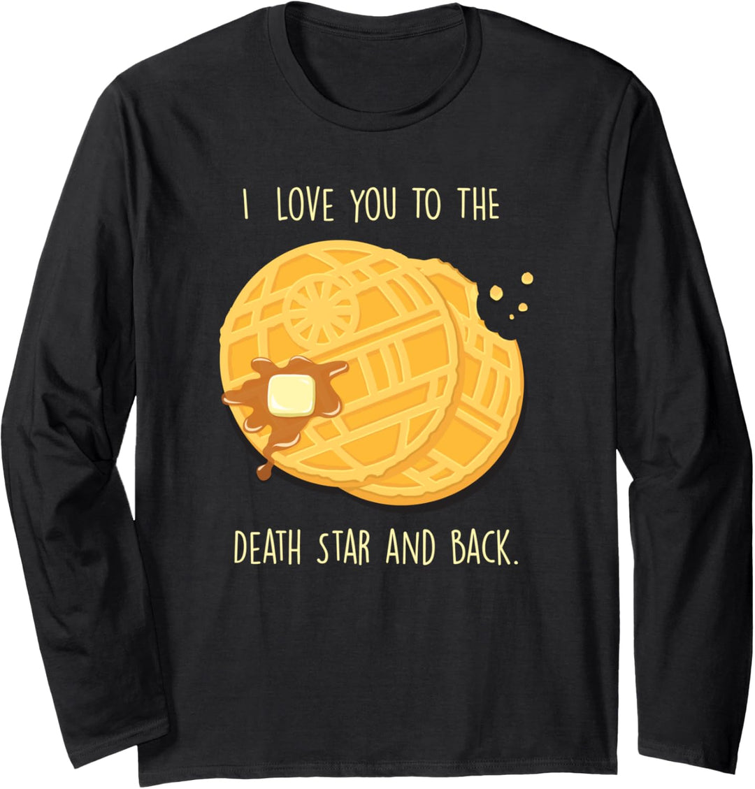 Star Wars Death Star Waffle Love Langarmshirt