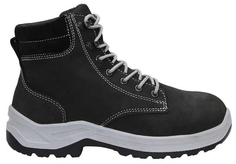 ELTEN Sicherheitsschuhe LILLY black Mid ESD S3, Damen, Lederschuh, robust, leicht, Schwarz, Stahlkap