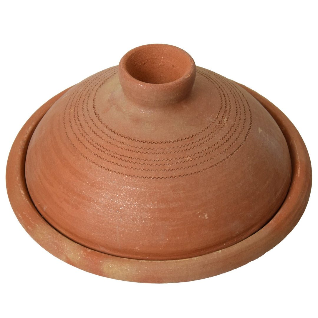 Simandra Tajine I Tontopf zum Garen I unlasierter Schmortopf I 24 cm Durchmesser