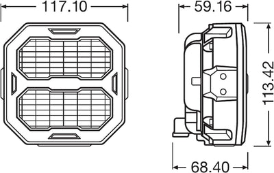 OSRAM LEDriving® Cube PX2500 Flood, LEDPWL107-FL, OFF ROAD, LED Arbeitsscheinwerfer, 2500 Lumen, Fal