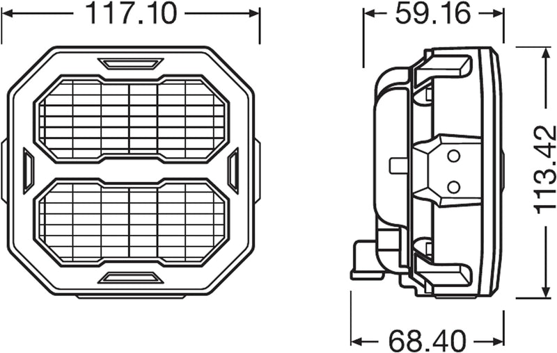 OSRAM LEDriving® Cube PX2500 Flood, LEDPWL107-FL, OFF ROAD, LED Arbeitsscheinwerfer, 2500 Lumen, Fal