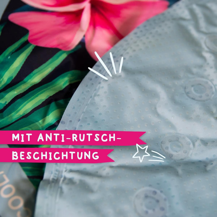 Coolpets Tropical Premium Kühlmatte - Geeignet für Hunde - rutschfest - Dicke Polyester-Aussenschich