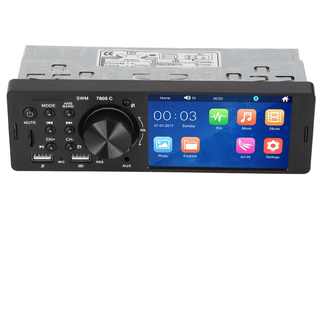 Bluetooth-Touchscreen-Autoradio, 4,1-Zoll-HD-USB-Aux-Eingang, Spiegelverbindung, FM-Radio, Auto-Audi