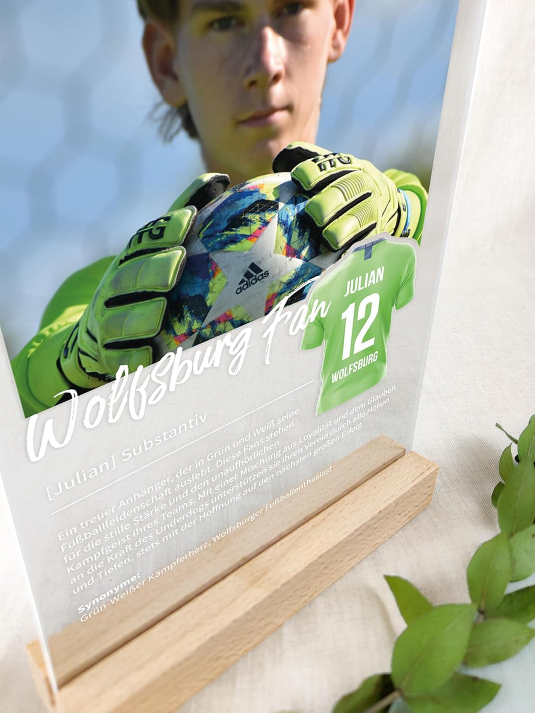 Wolfsburg Personalisiertes Acryl Geschenk - Definition: Wolfsburg Fan - Fanartikel und Fangeschenk f