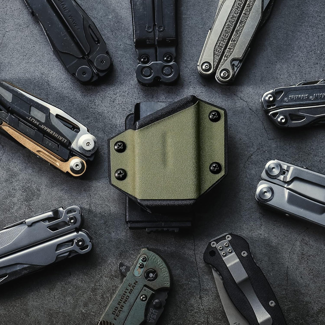 TACTICAL GEEK Kydex Holster für LEATHERMAN Multitool, mit Einstellbare Spannung, Passend für die mei