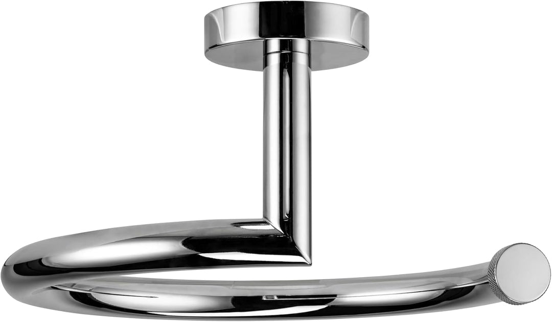 Croydex Handtuchringhalter zur Wandmontage, Flexi-Fix – Knightsbridge, verchromte Oberfläche, univer