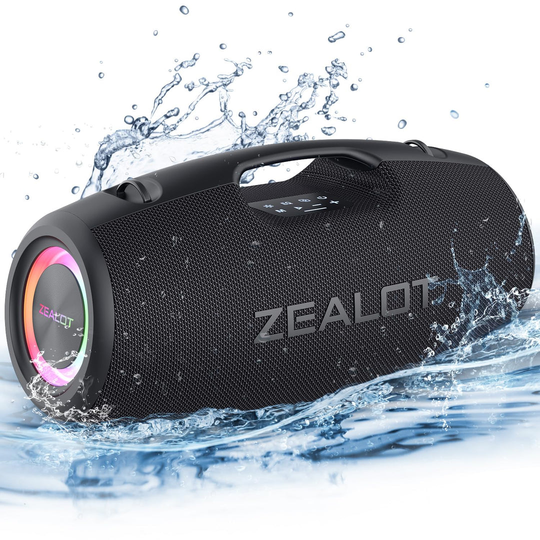 ZEALOT Bluetooth Lautsprecher,120W Boxen Bluetooth Gross mit Booming Bass,IPX6 Wasserdicht,Musikbox