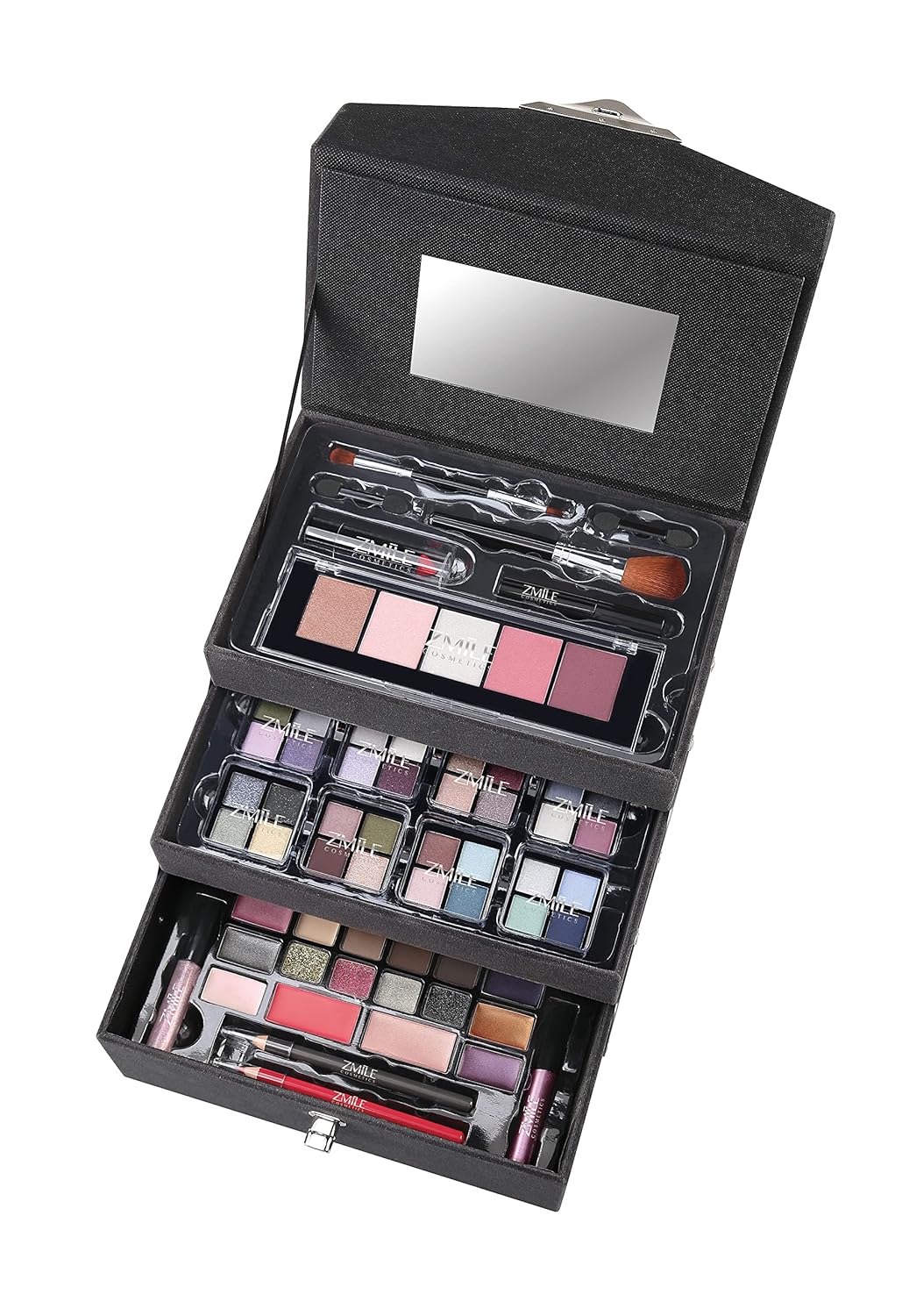 ZMILE Cosmetics Schminkkoffer 'Beauty Case Velvety' (dark grey) Limited Edition traditional, traditi