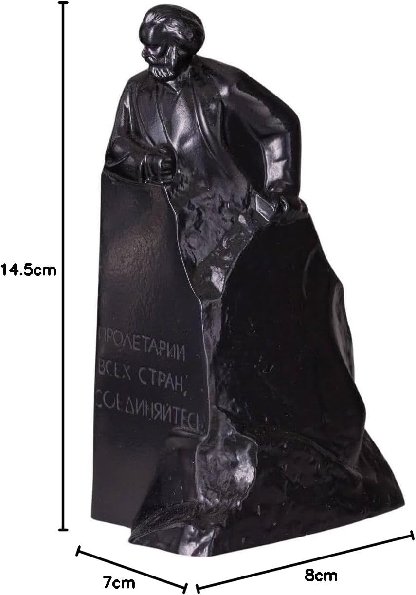 danila-souvenirs Deutscher Philosoph Sozialist Karl Marx stein Büste Statue Skulptur 14,5 cm