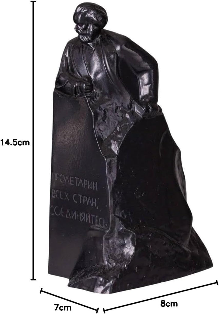 danila-souvenirs Deutscher Philosoph Sozialist Karl Marx stein Büste Statue Skulptur 14,5 cm