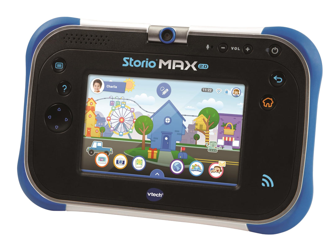 VTech - Storio Max 2.0 Blau, Kinder-Tablet mit Touchscreen, Lernfähig und sicher mit 5 Zoll Farbdisp