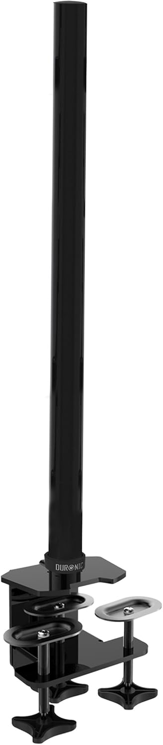 Duronic DM453POLE 80 cm Stange | Erweiterung für Monitorhalterung | Grosse Tischklemme mit DREI Klem
