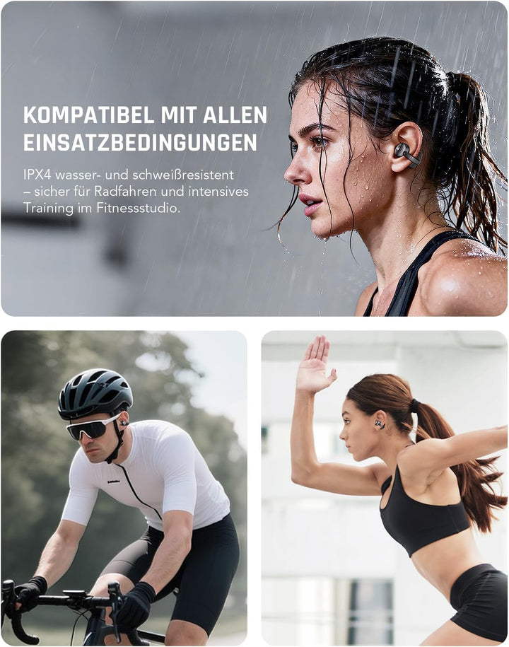 Black Shark T19 Open Ear Kopfhörer Kabellos Bluetooth Clip On Ohrhörer, 5g Leicht komfortabel, Adapt