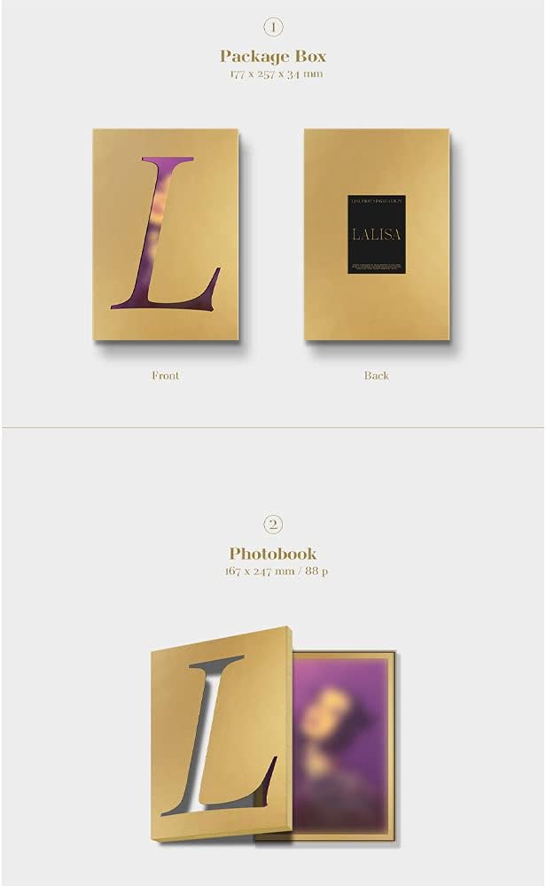 LALISA LISA First Single Album [Incl. Pre-Order Benefit] (GOLD VER.)