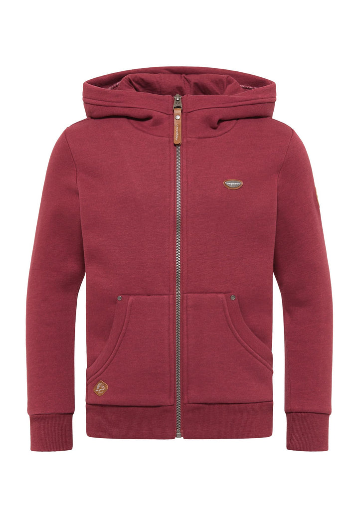 Ragwear Nesie Zip Mädchen Sweatjacke Sweatshirt mit Kapuze Übergangsjacke Jacke Cardigan Strickjacke
