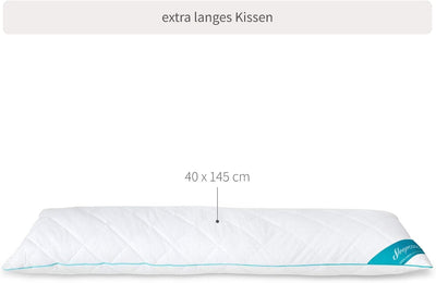 SleepCOOL Seitenschläferkissen mit Kühleffekt 40x145cm, Cool.Wave - Premium Körperkissen, Body Pillo