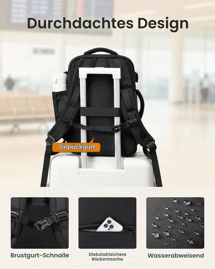 LOVEVOOK Ryanair Handgepäck 40x30x20, Handgepäck Rucksack Reiserucksack Flugzeug Damen Herren, Carry
