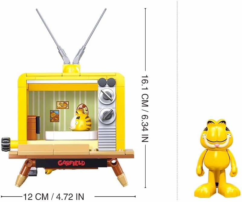Sluban Garfield M38-P8052B Retro-Fernseher, Bauspiel, 193 Teile, für Kinder von 6 bis 12 Jahren