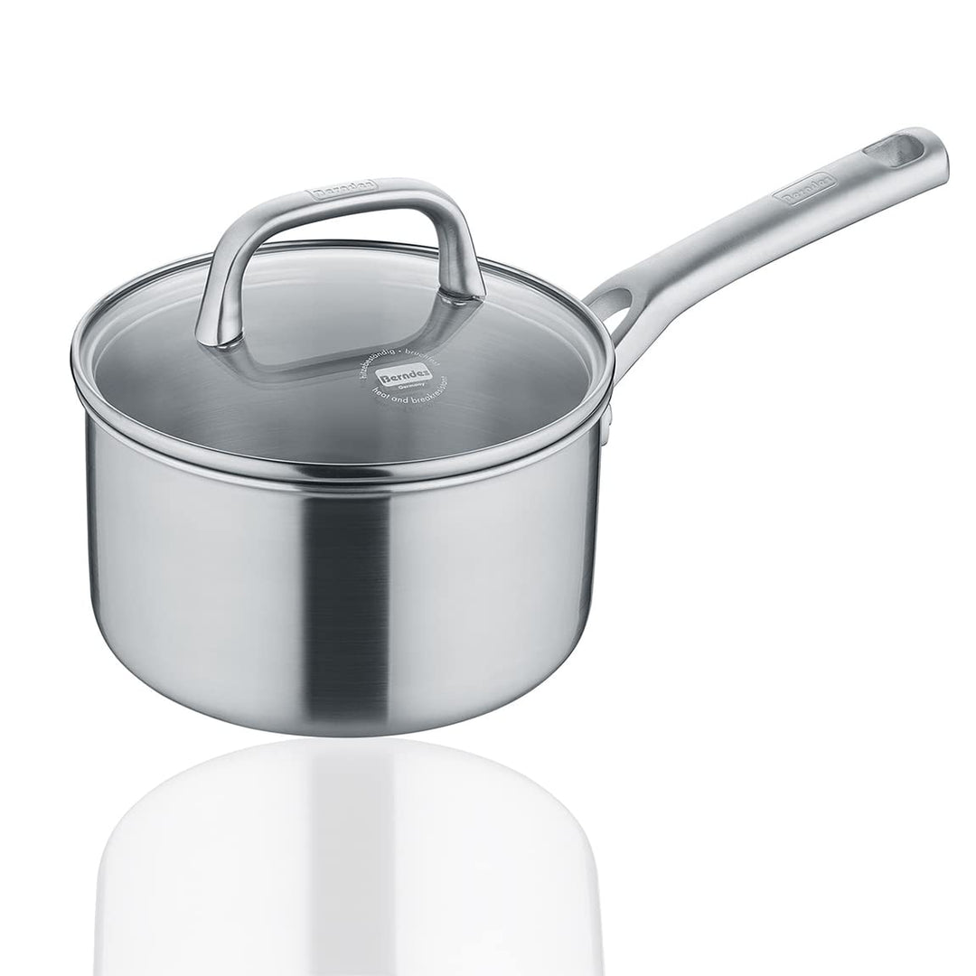 Berndes Topf Tricion Resist 16 cm, Stieltopf mit Deckel 1,8 l Volumen, für alle Herdarten inkl. Indu