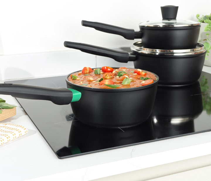 Russell Hobbs RH03258EU7 Verde Thermocollar 16 cm Kochtopf mit Deckel - gesunde keramische Antihaftb