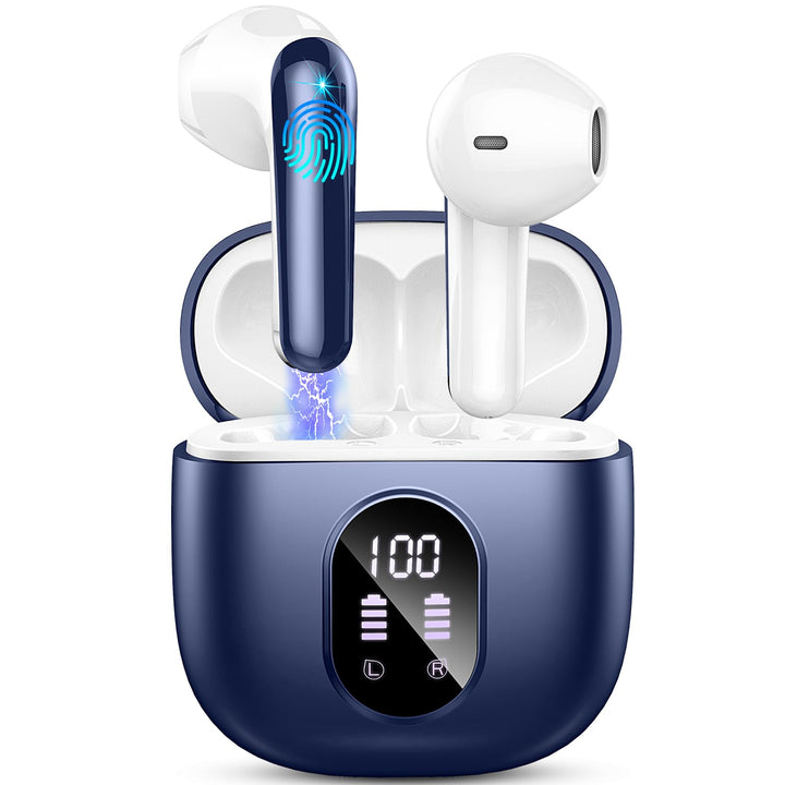 Bluetooth Kopfhörer, Kopfhörer Kabellos Bluetooth 5.3 In Ear Kopfhörer Bluetooth mit 4 Mic, 50H Kabe