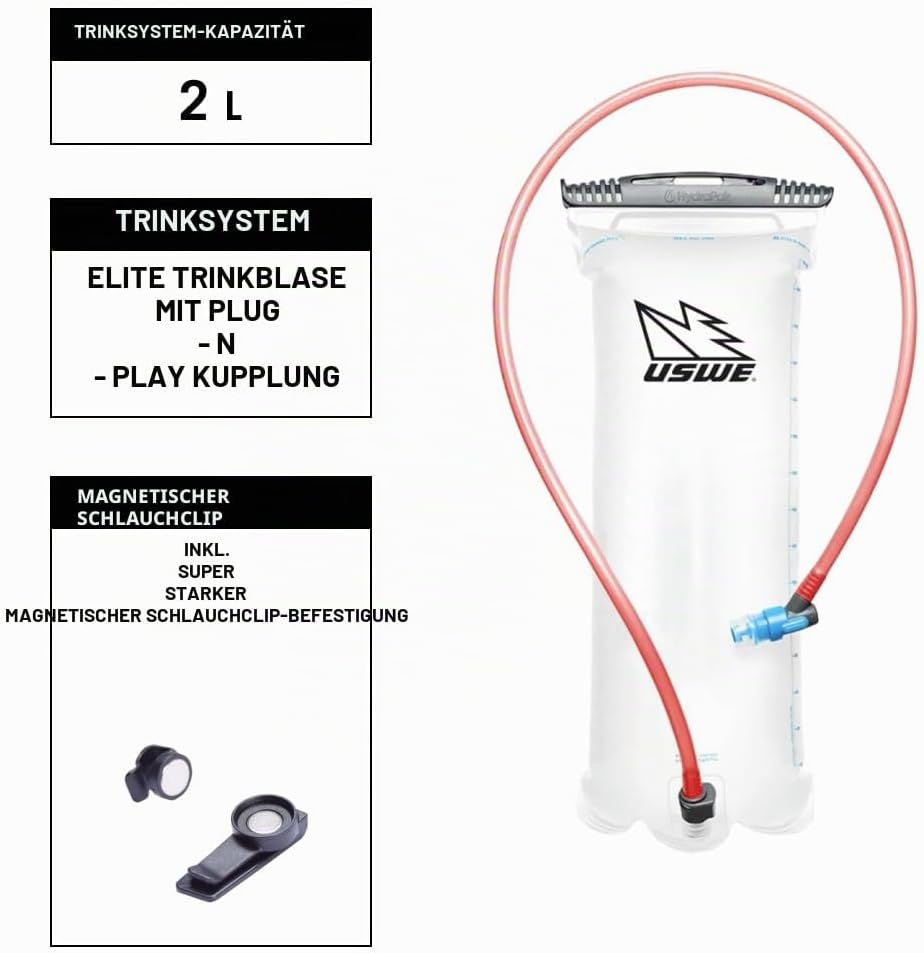 USWE Airborne – Limited Race Edition, Trinkrucksack, federfrei, für MTB, Mountainbike, Radfahren, Gr