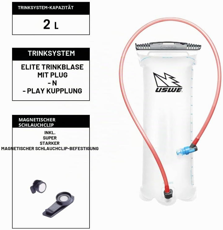 USWE Airborne – Limited Race Edition, Trinkrucksack, federfrei, für MTB, Mountainbike, Radfahren, Gr