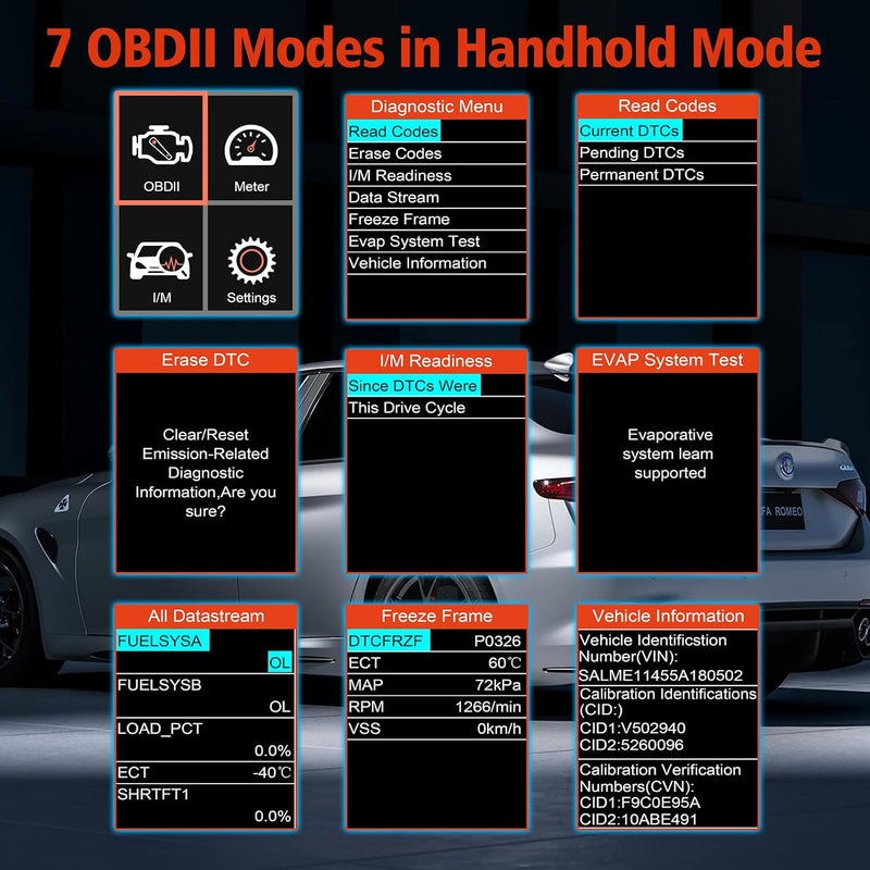 ANCEL BD310 2-in-1 Diagnosegerät OBD2 Scanner Codeleser Auto Reise Computer Auto Gesundheit Monitor