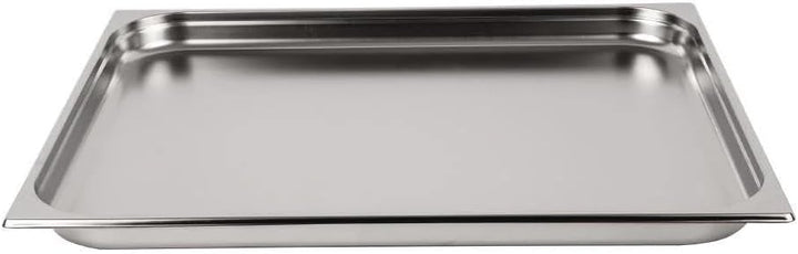 Vogue 2/1-Gastronorm-Wanne aus Edelstahl, 40 mm tiefer Nahrungsmittelbehälter 40(H) x 650(W) x 530(D