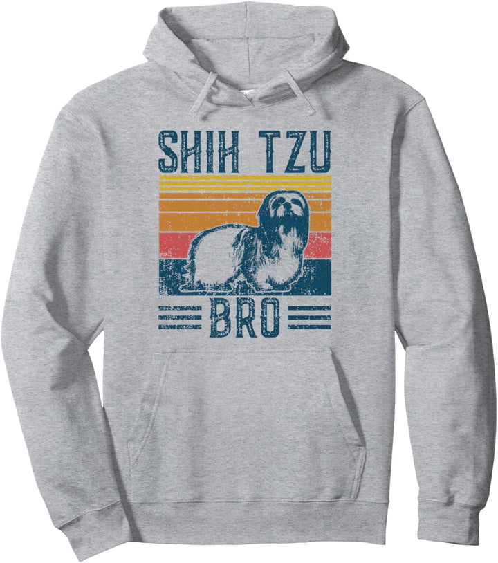 Hund Shih Tzu Bro - Vintage Shih Tzu Bro Pullover Hoodie