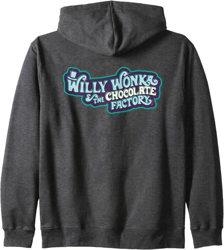 Willy Wonka and the Chocolate Factory Blue Logo Kapuzenjacke