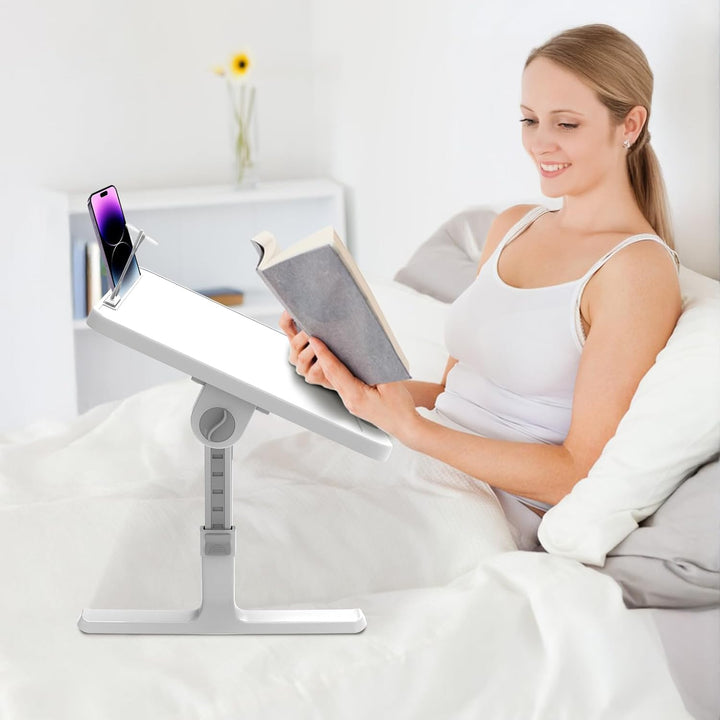 Huracan Laptoptisch Klappbarer, Laptop Betttisch, Tragbares Lapdesk mit 5-Höhenverstellbar und Winke