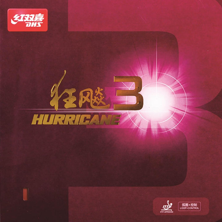 DHS Belag Hurricane III, rot, 2,1 mm