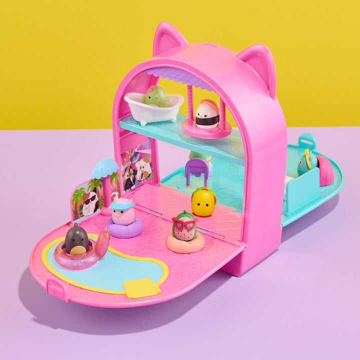 Squish-a-longs SQAL0037 - Party Pack On-The-Go Playset - Serie 1 - (3) 2,5 cm Mini-Squish mit (9) Ei