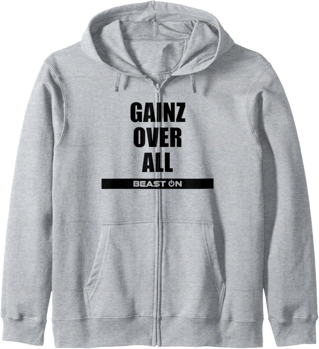 Gains Gainz over All Training Fitness Gym Motivation Sprüche Kapuzenjacke