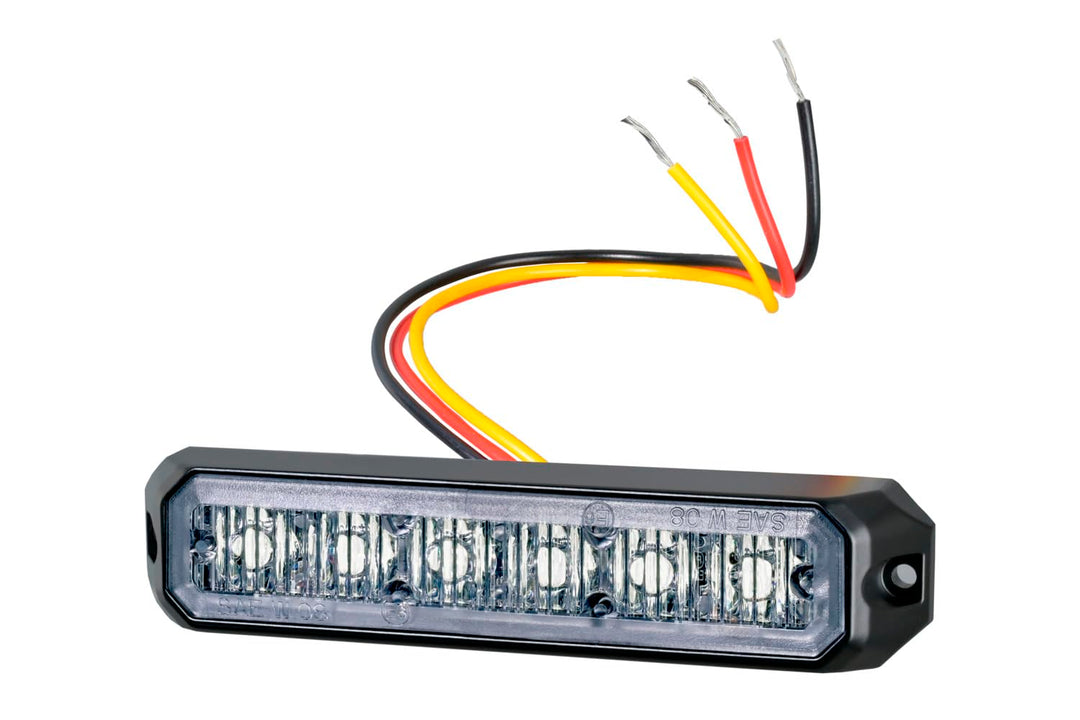 HELLA - LED-Blitz-Kennleuchte - BST - 12/24V - blau - Anbau/Schraubanschluss - Kabel: 150mm - Stecke